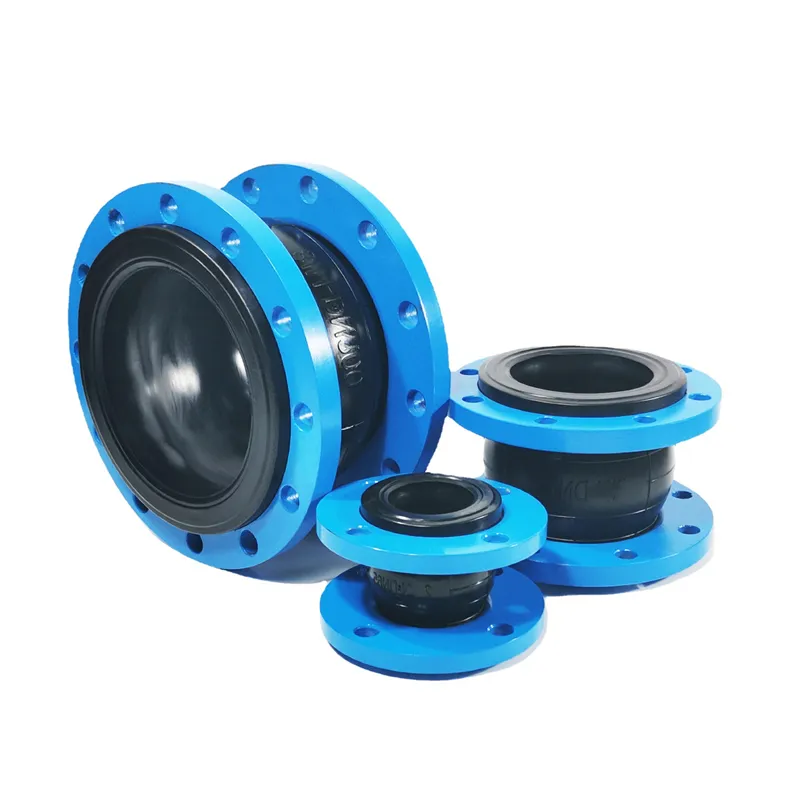 Carbon Steel Flange Coupling Rubber Expansion Joint Bellows Rubber Soft Connection Joint