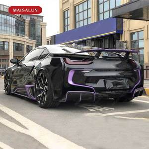 最高品質のボディキット2014-2019 <span class=keywords><strong>BMW</strong></span> <span class=keywords><strong>I8</strong></span>のフロントリップリアディフューザーサイドスカートスポイラーを備えたカーボンファイバースタイルへのアップグレード
