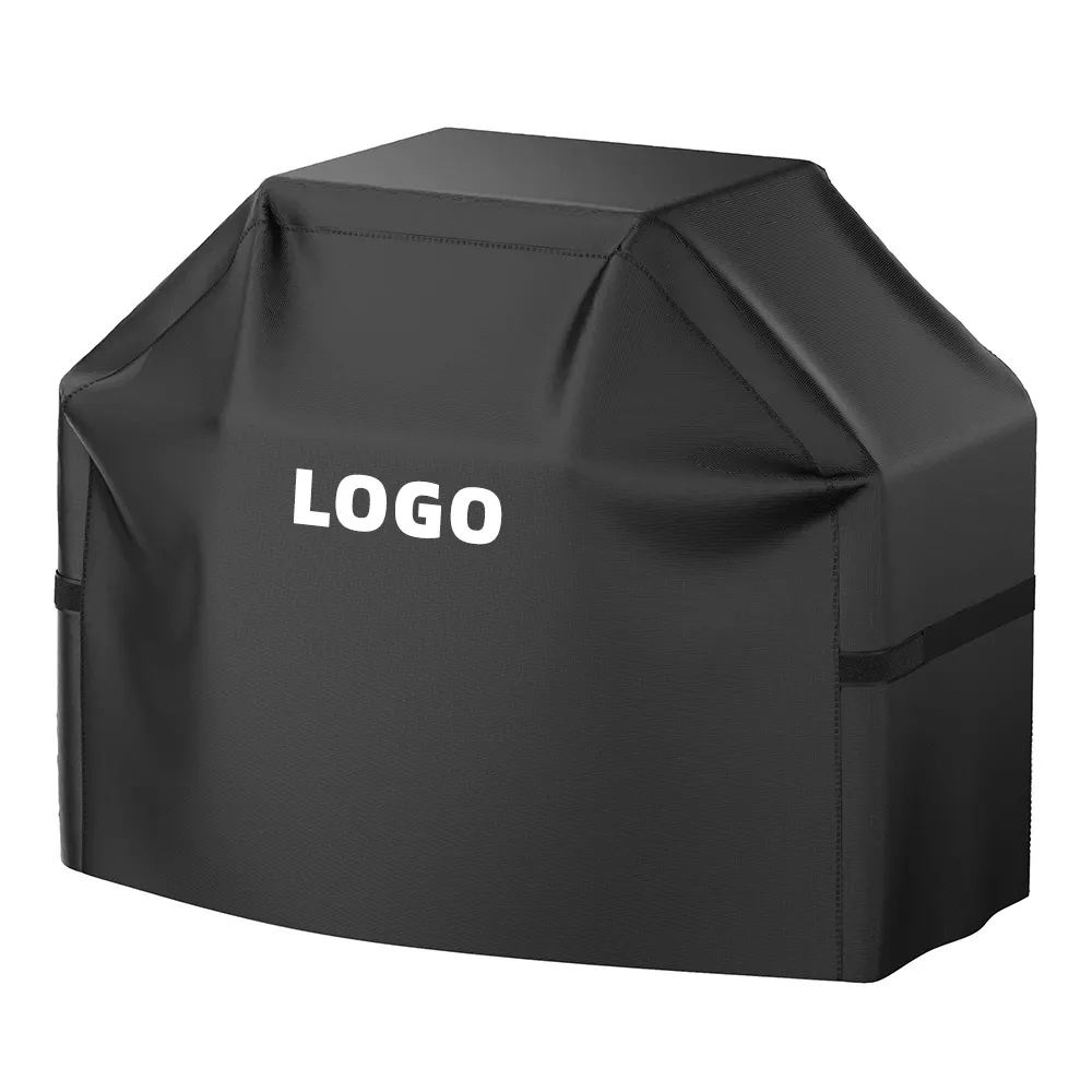 Cubierta resistente para ahumador de barbacoa con logotipo personalizado, cubierta impermeable para parrilla de Gas para patio al aire libre de 58 pulgadas