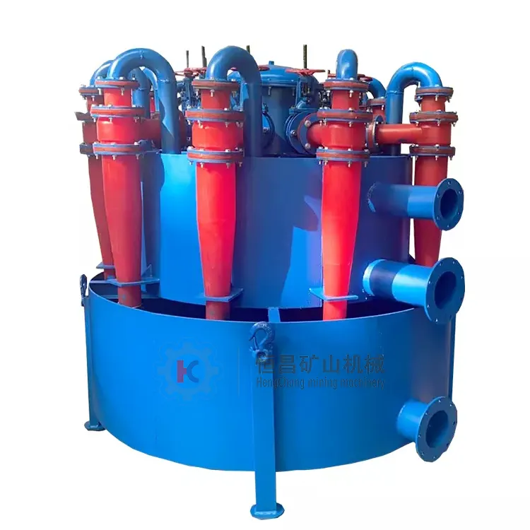 Turkmenistan FX-50 Hydrocycloon Groep Mijnbouw Cycloon Goud Wasmachine Minerale Separator Te Koop