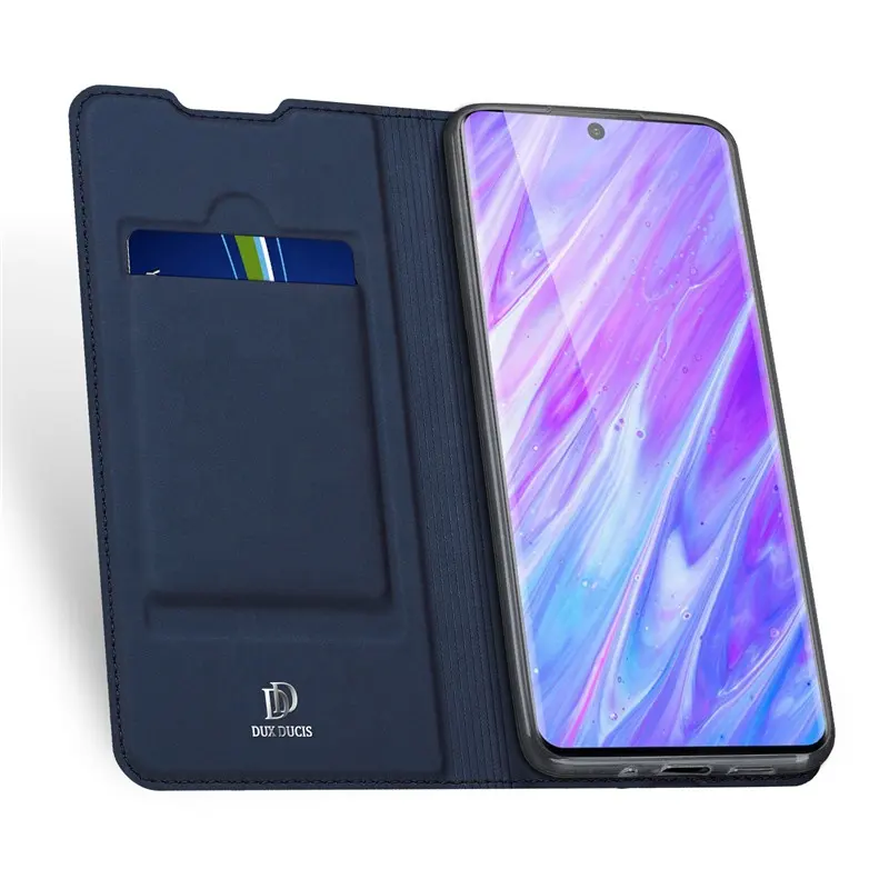 Case telepon seluler Flip pintar magnetik Holder kartu untuk Samsung S20 Ultra casing kulit