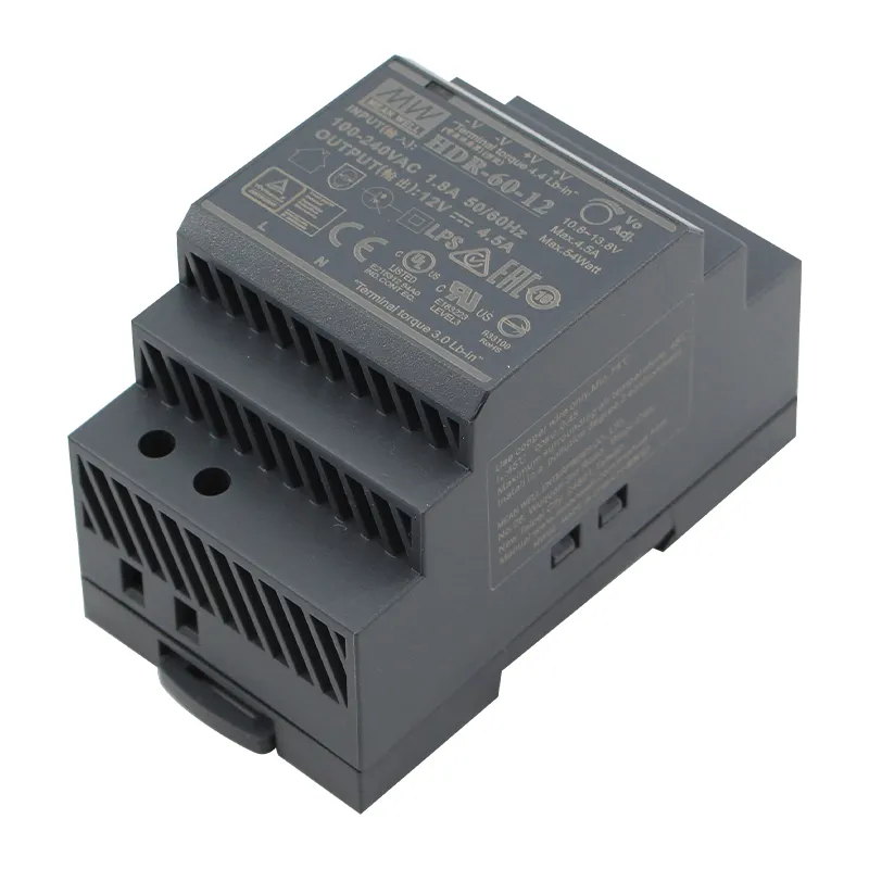 Decir bueno HDR-60-12 12V 60W 4.5A meanwell fuente de alimentación carril din