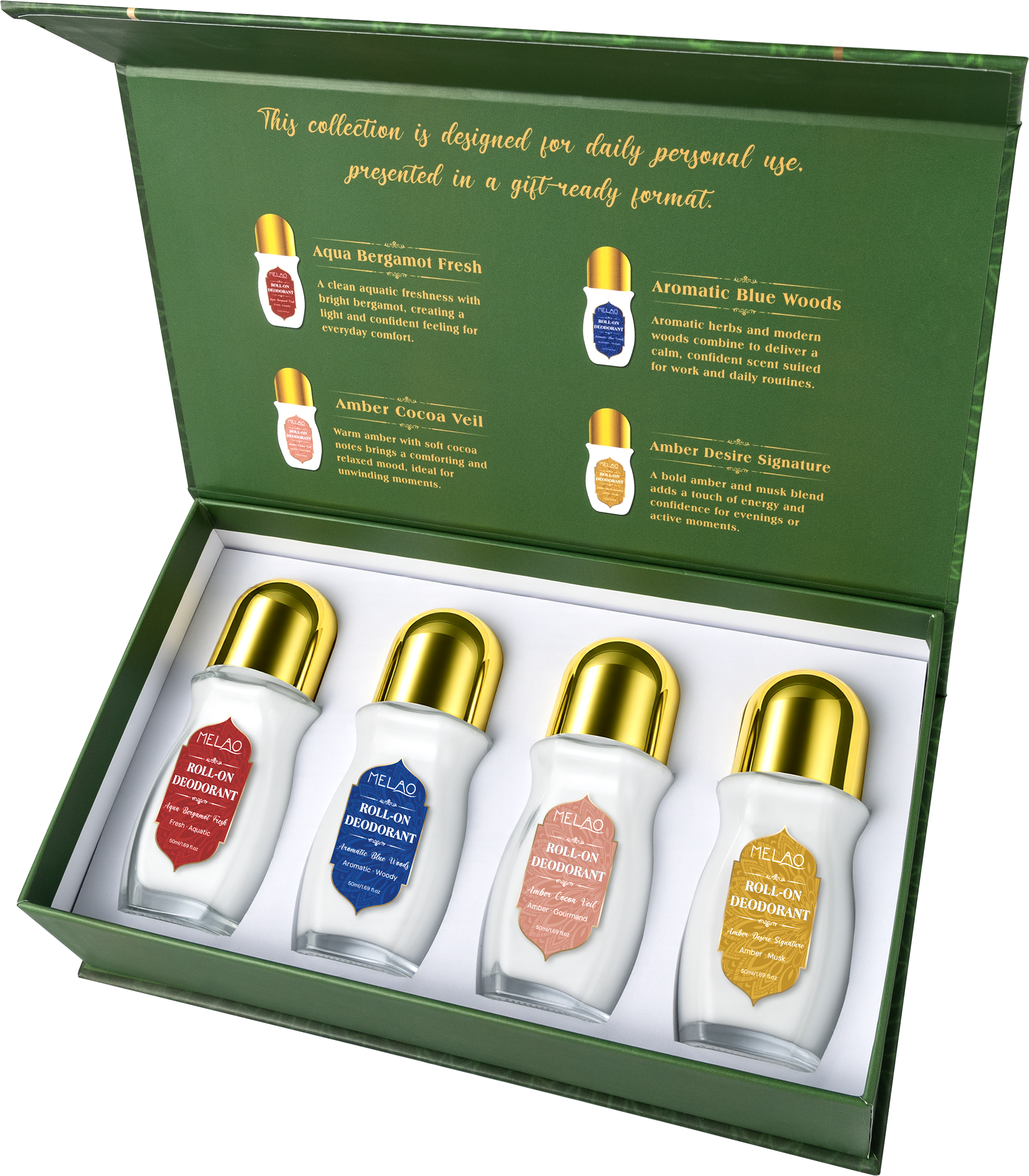 50gl*4 Fragrance-Inspired Deodorant Stick Collection