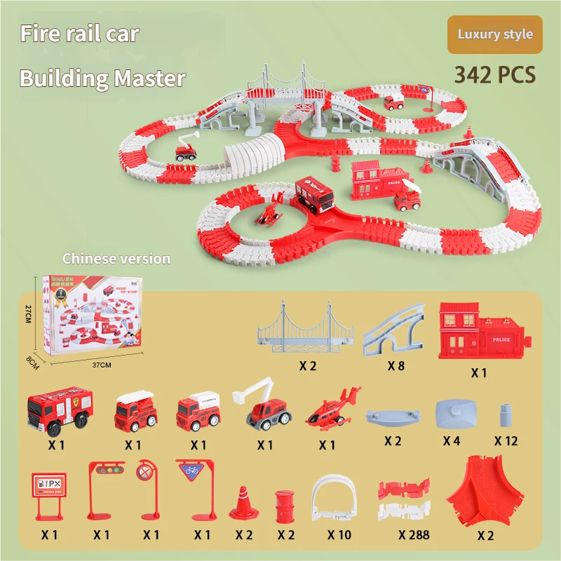 Wagon de lutte contre les incendies de luxe 342 pièces