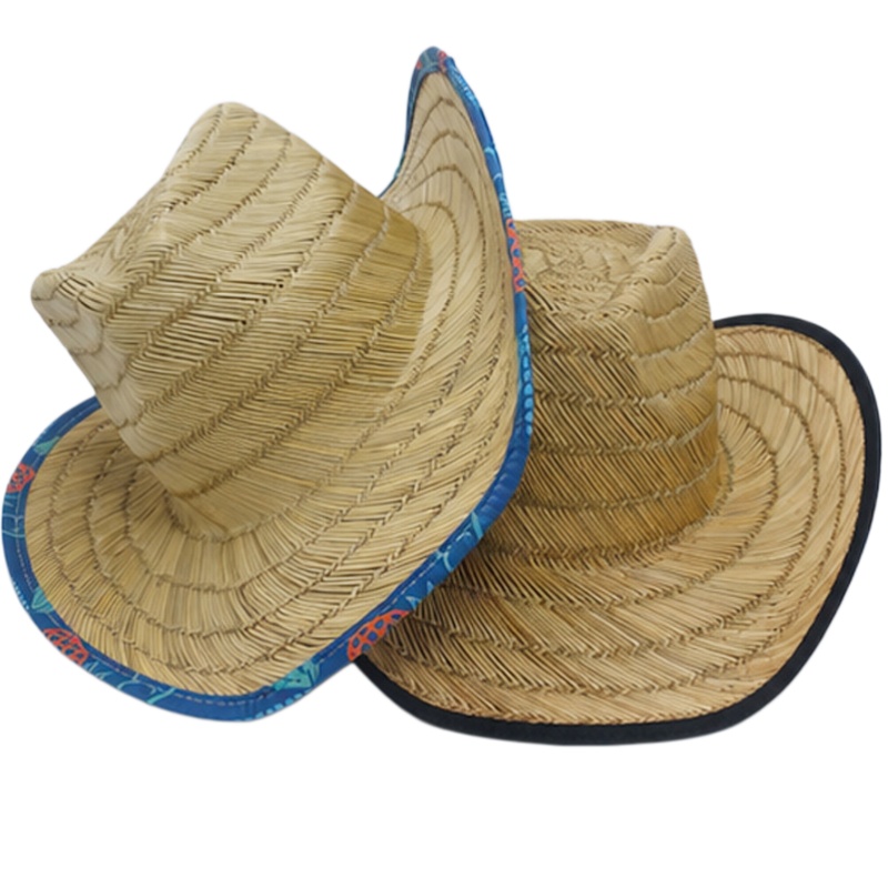 Sombrero de paja de vaquero personalizado