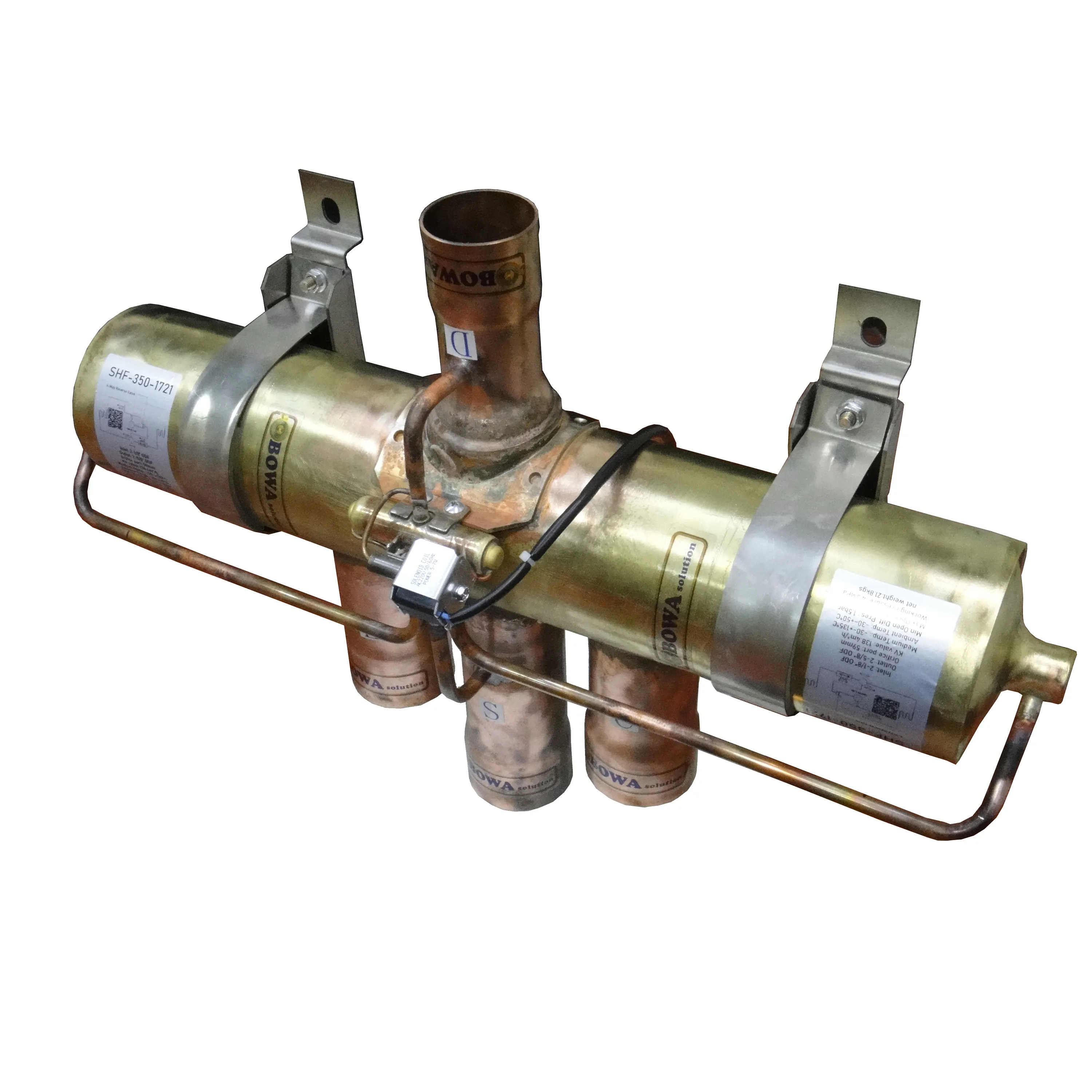 Válvula de reversão de 4 vias de 2 posições KV 58m3/h combina com ar condicionado de bomba de calor 20 ~ 30HP ou compressores alternativos LBP 15 ~ 25HP