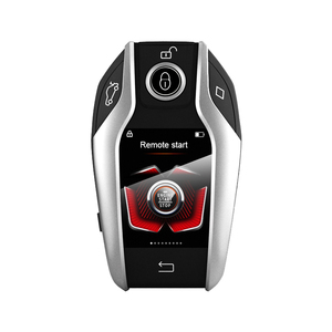 LCDスマートカーキーPKEキーレスプッシュボタンエンジンスタートリモートスターターPKEカーアラーム、ヒュンダイ用スマートキー付き - Product Image 2