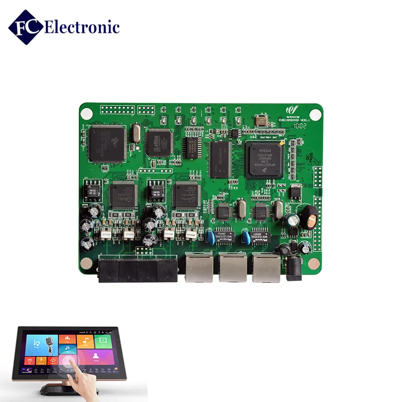 Fc clé en main Pcb Assembly électronique personnalisé carte de Circuit imprimé Pcb Pcba écran tactile capacitif projeté