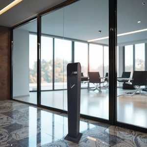 Chất lượng cao kim loại khách sạn khói dập tắt chất thải bin với thường vụ thiết kế trong nhà/ngoài trời sử dụng di động - Product Image 5