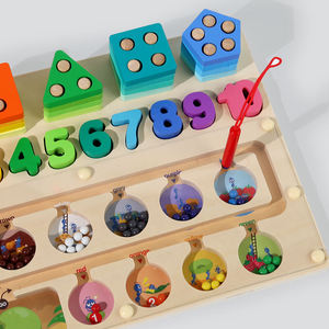 モンテッソーリボードゲーム3Dパズルカラーナンバーシェイプソーターペン制御教育学習玩具赤ちゃん子供のための遊び心機能 - Product Image 5