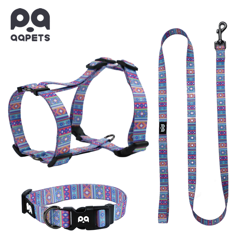 Blue-harness+leash+collar