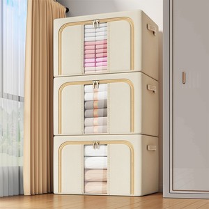 Lớn có thể gập lại vải hộp lưu trữ cho quần áo tủ quần áo tủ đồ giường túi lưu trữ cho nhà tổ chức - Product Image 2