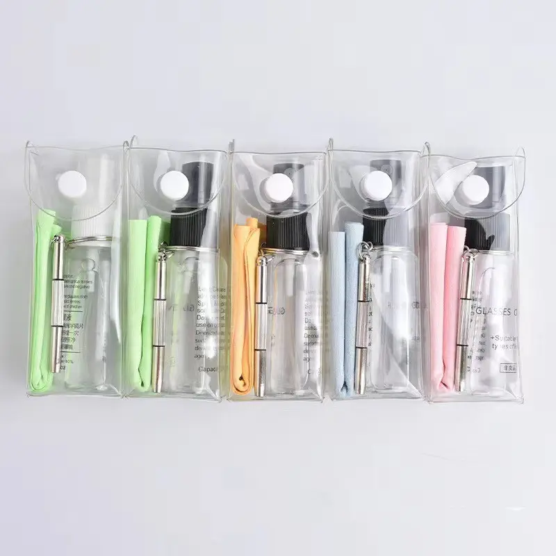 Spray detergente per occhiali senza tecnologia Streaks con Kit di pulizia per occhiali in panno per la pulizia in microfibra