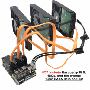 La scheda di espansione Raspberry PI5 PI5 dedicata PCIe to 5-port SATA supporta cinque dispositivi SATA3.0 X1009 - Product Image 5