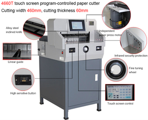 Champion Ukong Tissue Craft Cartoon Back Paper <strong>Pattern</strong> Cutting Machine 4660T <strong>Program</strong>-controlled Electric Guillotine Paper Cutter - Product Image 2