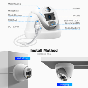 Oem Human Detection <strong>Security</strong> Ip <strong>Camera</strong> 4K 8Mp Manufacturers Full Color Night Vision Network Cctv <strong>Camera</strong> - Product Image 5