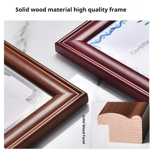Solid Wood Business License Photo <strong>Frame</strong> A3A4 Certificate Mounting <strong>Frame</strong> Qualification Authorization License Display <strong>Frame</strong> - Product Image 2