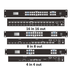 Fábrica 4/8/16 entrada 4/8/16 salida HDM1 matriz híbrida profesional HDM1 conmutador de matriz sin costuras para sistema de videoconferencia HD - Product Image 1
