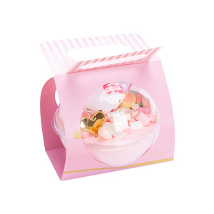 <strong>Mini</strong> Cute Dessert 400ml 500ml 700ml <strong>PET</strong> Mousse Ball <strong>Box</strong> Shaped Plastic Packaging Creative Transparent Round Cake <strong>Box</strong> - Product Image 1