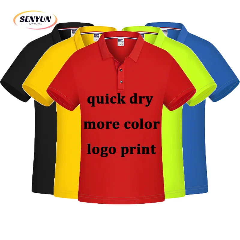 Private Logo Label Print Custom Slim Fit Witte Heren Polo 'S Para Hombres Omlaag Kraag Snel Droog Ademende T-Shirts
