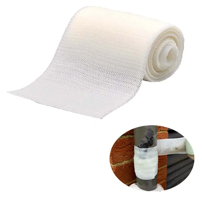 水活性化高速成形ガラス繊維リークフィックステープ耐熱樹脂コーティング工業用パイプ修理包帯