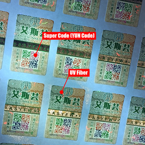 <strong>Custom</strong> Security Anti-Counterfeit Authentic Qr Code <strong>Label</strong> Sticker