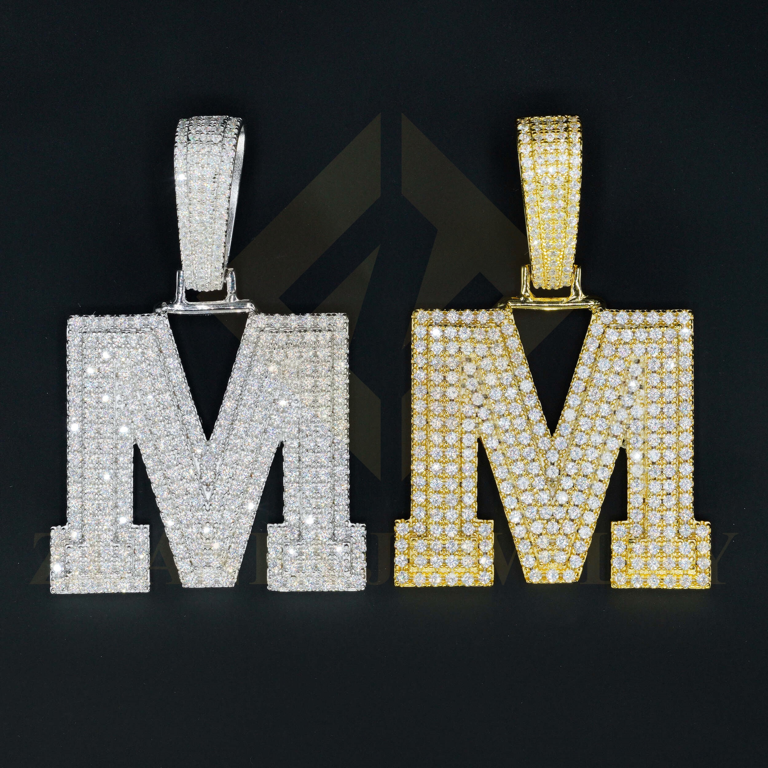 Letter M (Please remark the silver or yellow )