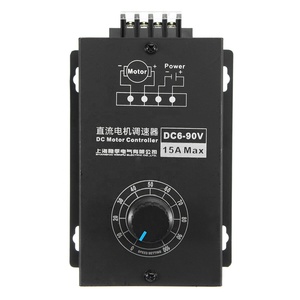 DCモーターコントローラースピードレギュレーターPWMモジュールコントローラースイッチ (シェル付き) 6V-90V 15A - Product Image 1