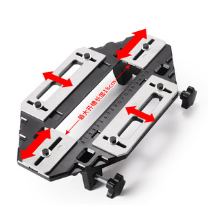Hinge Positioning Slotter Lock Plate <strong>Hole</strong> Opener Wooden Door Hinge <strong>Hole</strong> Opener with Spanner <strong>Bottom</strong> Cutter for Woodworking - Product Image 2