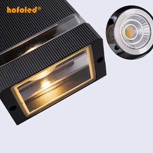 Hofoled מחוץ כיכר למעלה ולמטה אורות חיצוני קיר אור מנורות קיר אלומיניום עמיד למים <span class=keywords><strong>LED</strong></span> חיצוני מנורות קיר קיר פטיו