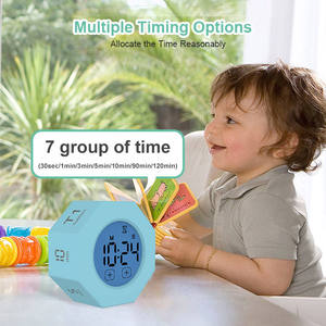 Multi-Funktions-Zeitmanagement-Studien-Werkzeuge Trainings-Spiel Schwerkraft-Sensor Flip-Cube-Timer Digitaler Küchen-Timer
