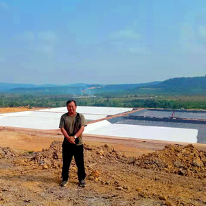 1.0mm GM13 HDPE LLDPE geomembran maden atıksu arıtma bangladeş - Product Image 1