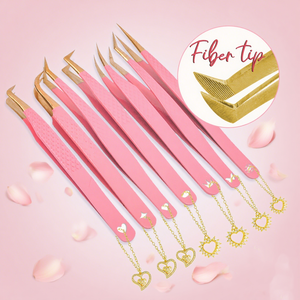 MEW Private Label Custom Lash Extensão Ponta De Fibra Forte Segure Volume 45 90 Graus Pinças de aço inoxidável Para Extensão Dos Cílios - Product Image 4