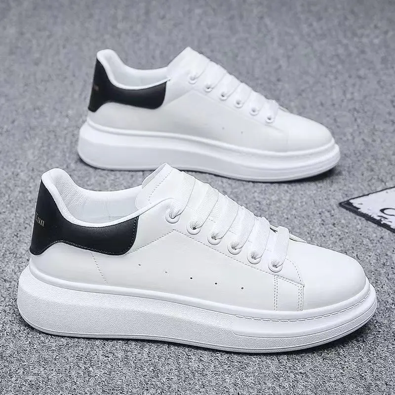 Trendy Mannen Vrouwen Pu Lederen Sneakers Casual Schoenen Voor Groothandel