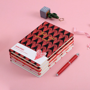 Cuadernos de 96 hojas de línea horizontal A5 de tapa dura, cuaderno de cuenta de mano, libro de ejercicios para estudiantes y niñas, transfronterizo