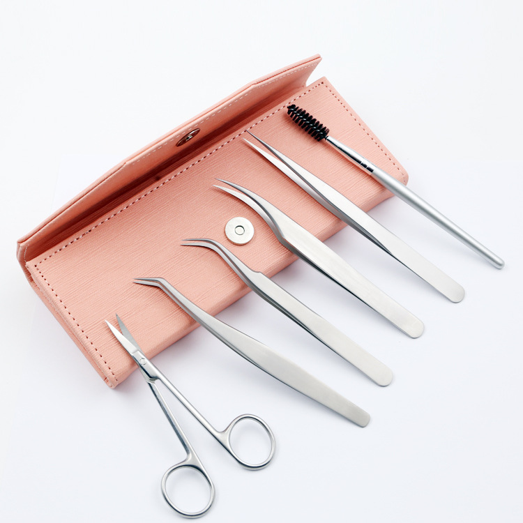 1kit eyelash tweezers