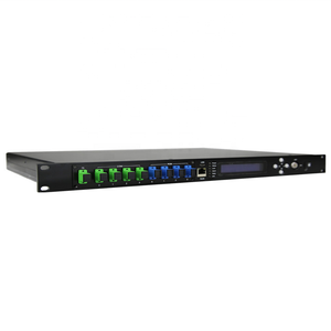 Amplificador de fibra de 1550nm, 1 o 2 entradas y 4 salidas, Catv, Edfa, 22DBM, con Wdm y interruptor óptico 2x1 incorporado - Product Image 1