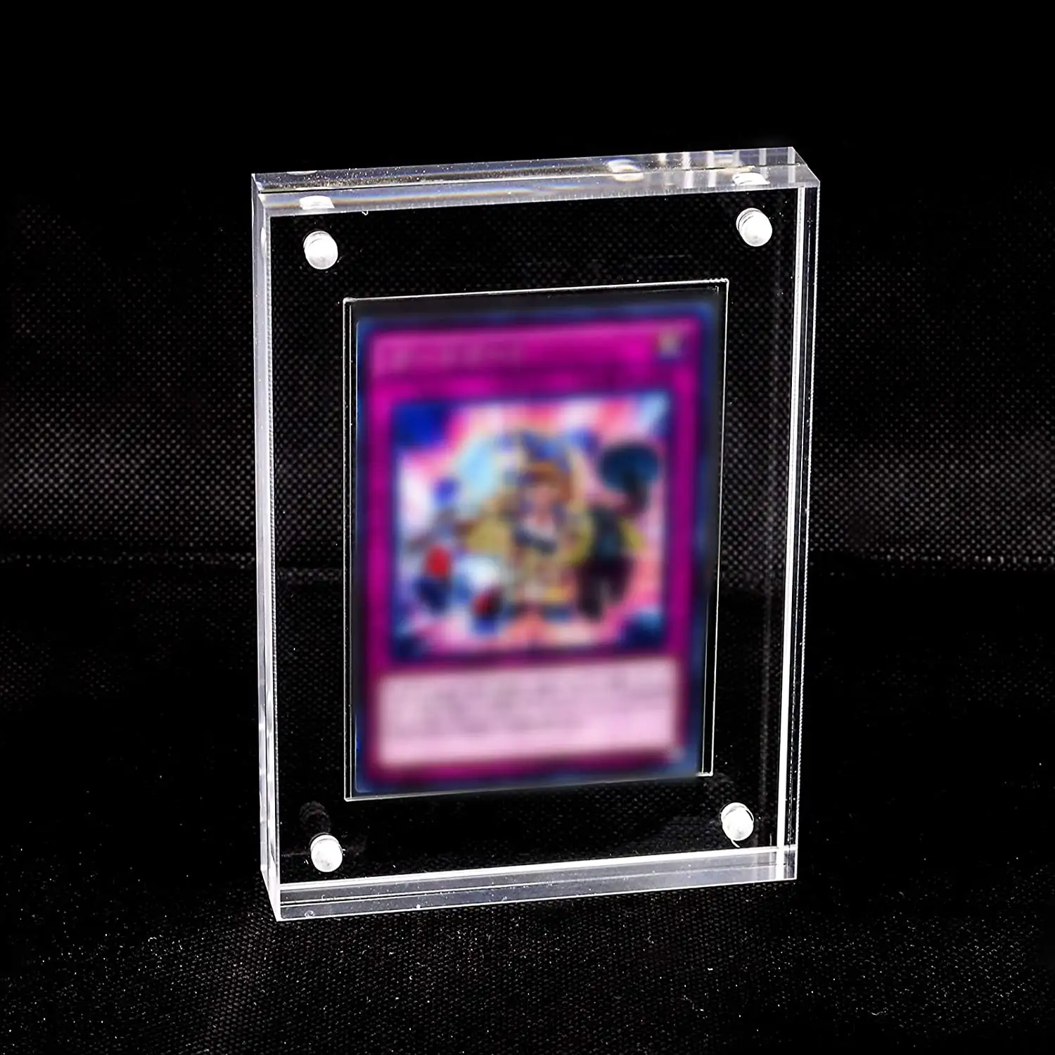 TCG Cards Transparent Frame Magnetic Display Holder 35PT Acrylic Cases Transparent Protective Cases for PTCG YGO Magic