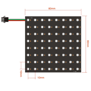 Модуль внутреннего светодиодного дисплея SK6812 SMD3535 P10 RGBW светодиодный полноцветный модуль дисплея светодиодная матричная панель 8x8 светодиодный модуль - Product Image 3