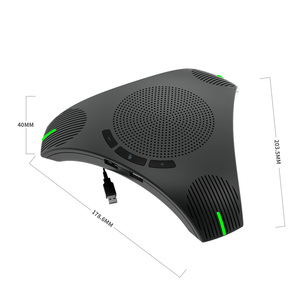 Conference System <strong>Speaker</strong> Microphone Usb Plug and Play Conference Speakerphone Condenser Microphone USB 2.0 Wired 20hz-20khz - Product Image 5