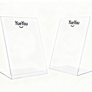 Oem ODM Tùy chỉnh cao cấp acrylic hiển thị văn bản Bảng Máy tính để bàn menu tập tin hiển thị kệ cho các cửa hàng bán lẻ văn bản triển lãm - Product Image 1