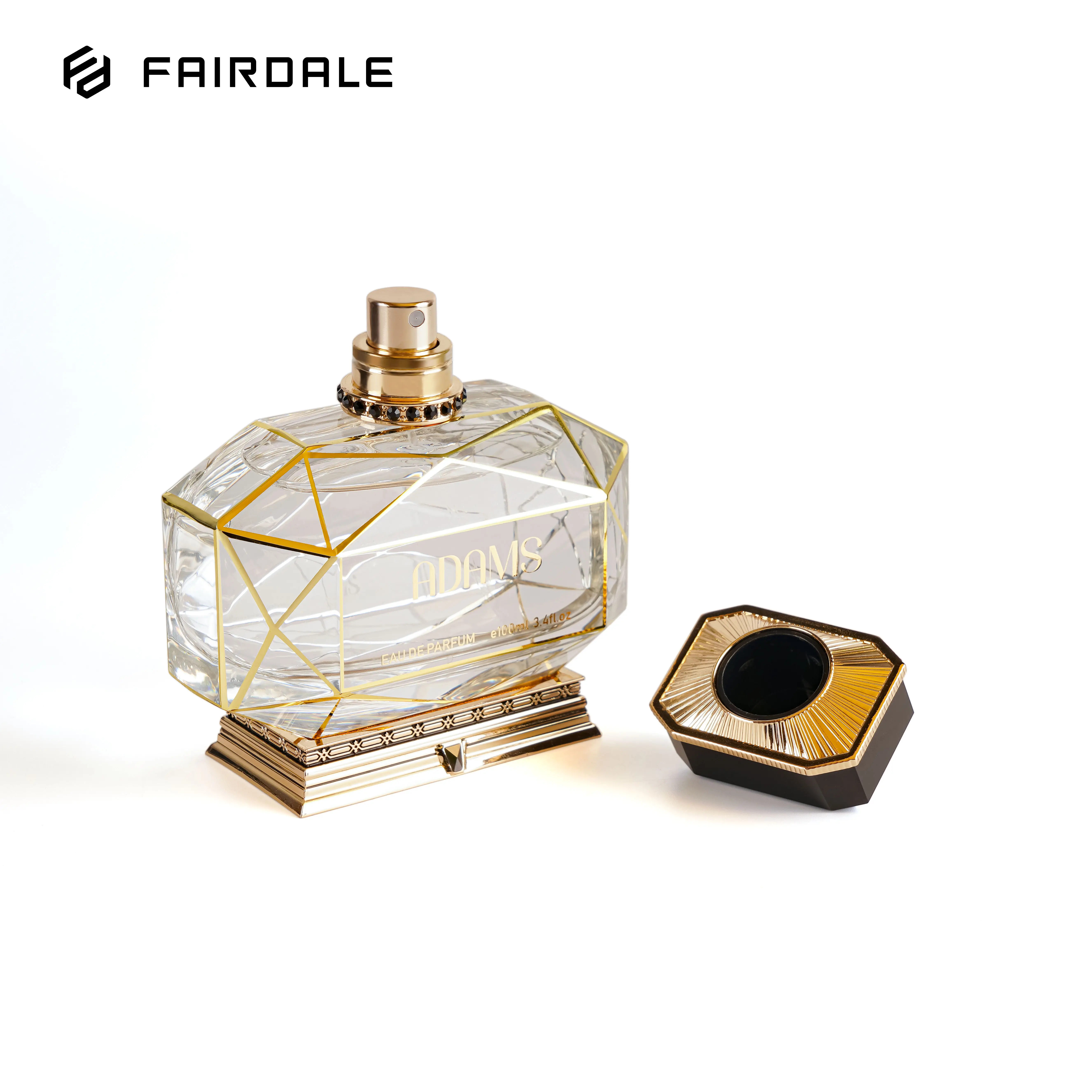 Design exclusivo personalizado Recarga 100ml Embalagem De Vidro Vazio Frasco De Perfume E Caixa