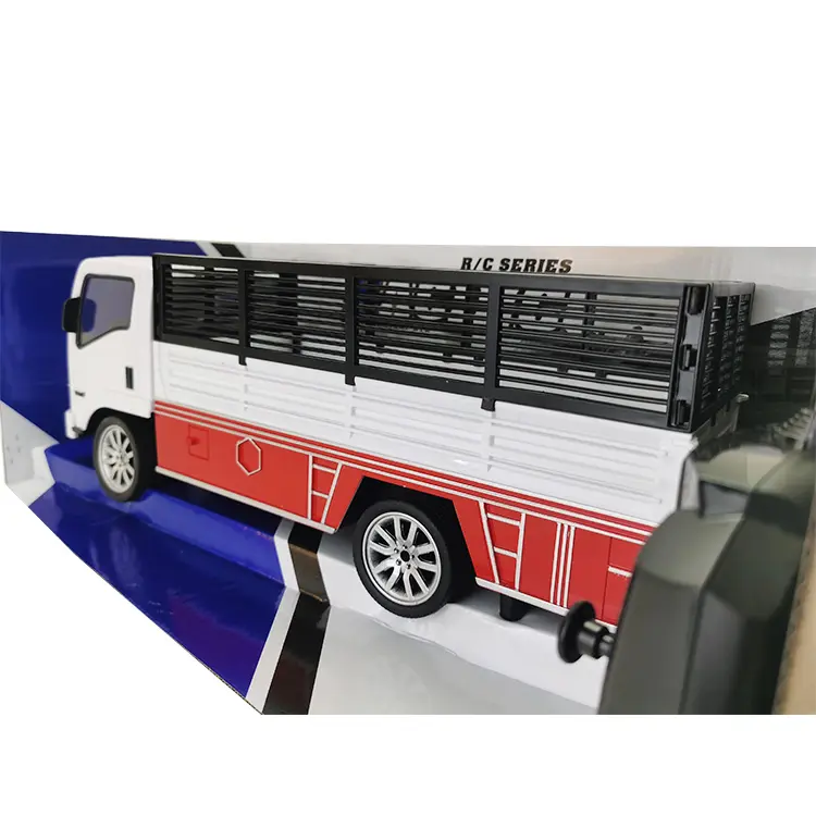 Neuankömmling heißer Verkauf OEM Kunststoff Modell Container LKW Farbe Trägheit LKW Spielzeug 1:10 weißes Glas LKW RC Autos
