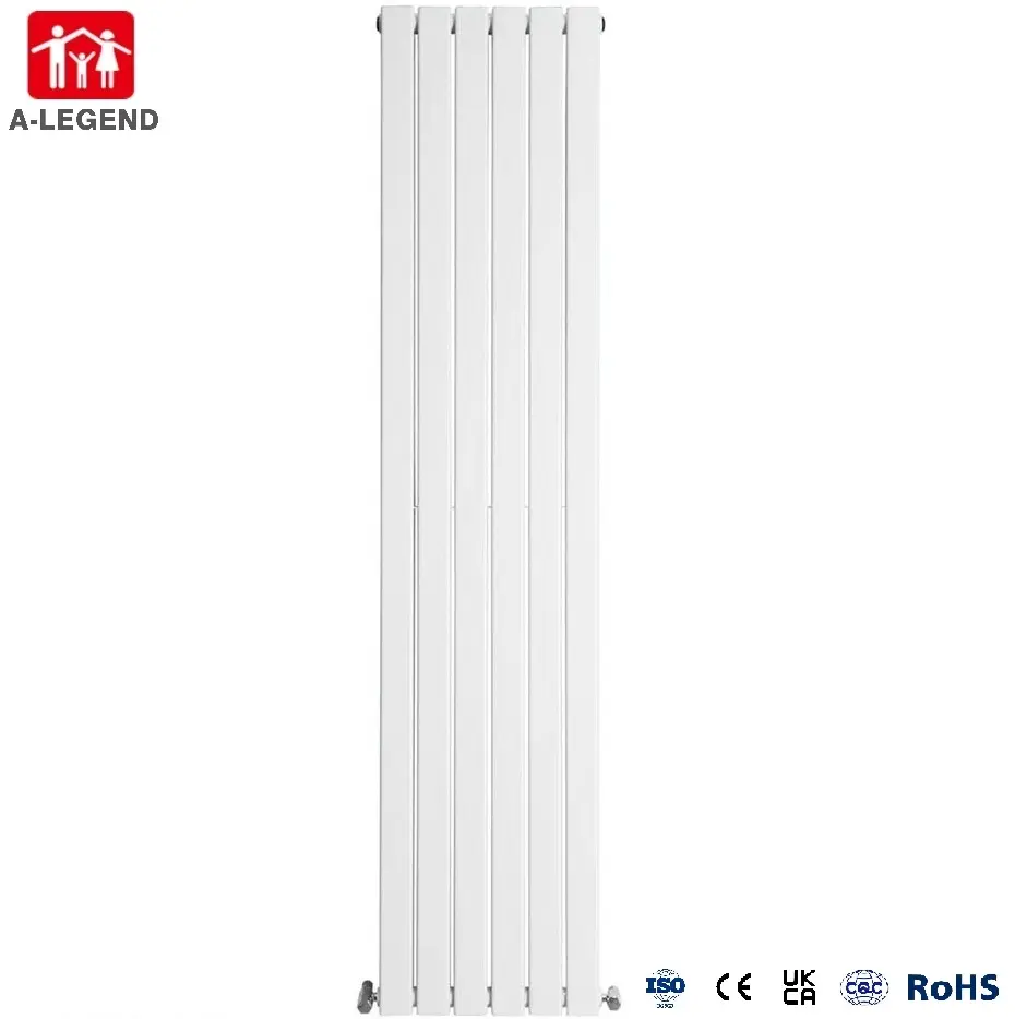 Radiador de columna Vertical de diseño blanco, Panel plano doble para calefacción Central del hogar, 1800x408mm