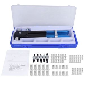 86PCS סט מסמרת אגוז כלי ערכת סט M3-M8 מרתק אגוזי מסמרר כלי למשק בית תיקון כלים