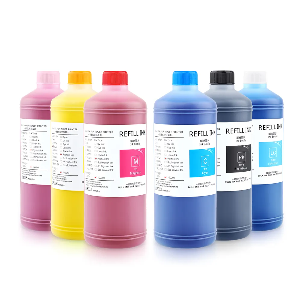 Ocinkjet 1000ML 6 Farben hochwertige 312 378 Pigment-Tinte für Epson Expression Foto XP-8500 Drucker