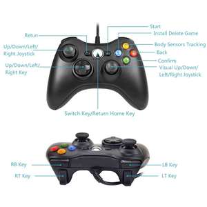 Microsoft Xbox360 kablolu oyun denetleyicisi USB Joystick Gamepad toptan fiyat - Product Image 5
