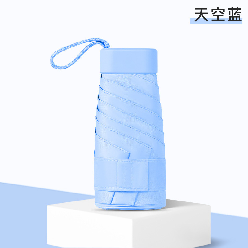 Sac fourre-tout plat Five de couleur unie - Bleu clair