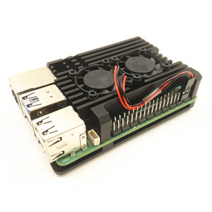 Soğutma fanı soğutma ile ahududu pi 5 nesil ahududu PI 5 anakart alüminyum alaşım koruyucu muhafaza - Product Image 5