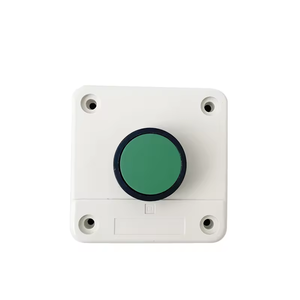 Segno verde di plastica interruttore a pulsante scatola di controllo stazione con il simbolo 10A non normalmente aperto Reset momentaneo - Product Image 2